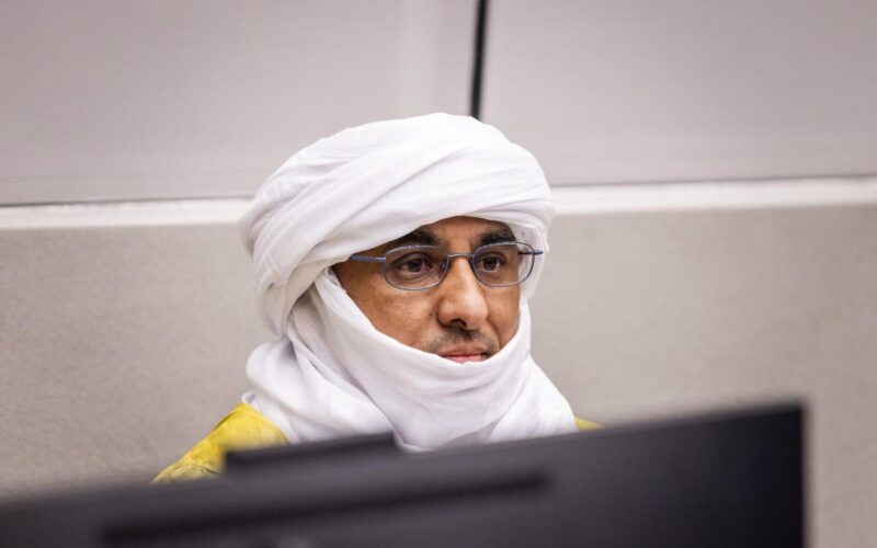 Al Hassan Ag Abdoul Aziz Ag Mohamed Ag Mahmou during the verdict before the International Criminal Court on 26 June 2024