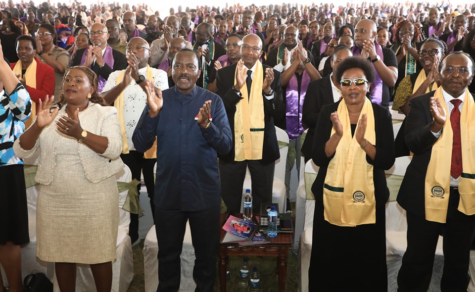 L-R: Machakos Governor Wavinya Ndeti, Wiper Leader Kalonzo Musyoka, Deputy Chief Justice. Philomena Mwilu. Photo/Courtesy