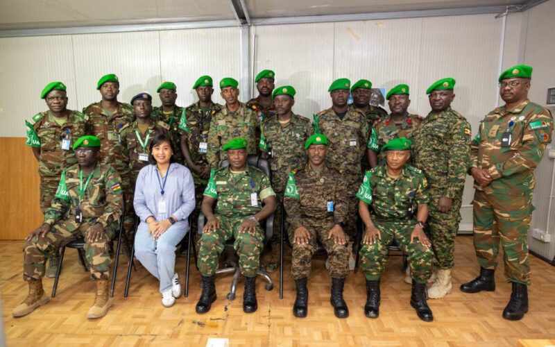 Newly Deployed African Union Transition Mission in Somalia (ATMIS) Military Staff Officers Conclude Induction Training