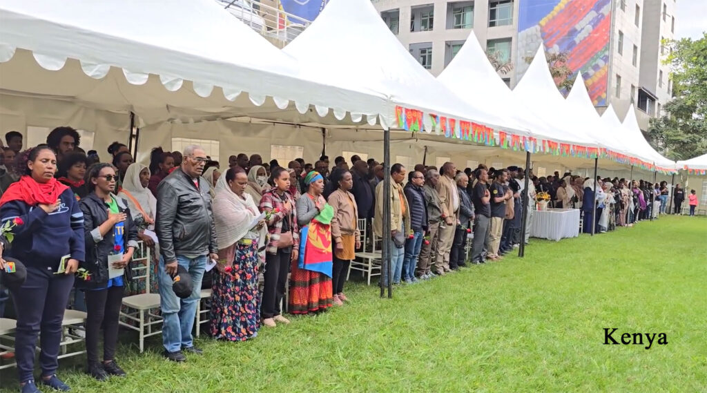 Eritreans in Kenya marking the Martyrs Day.