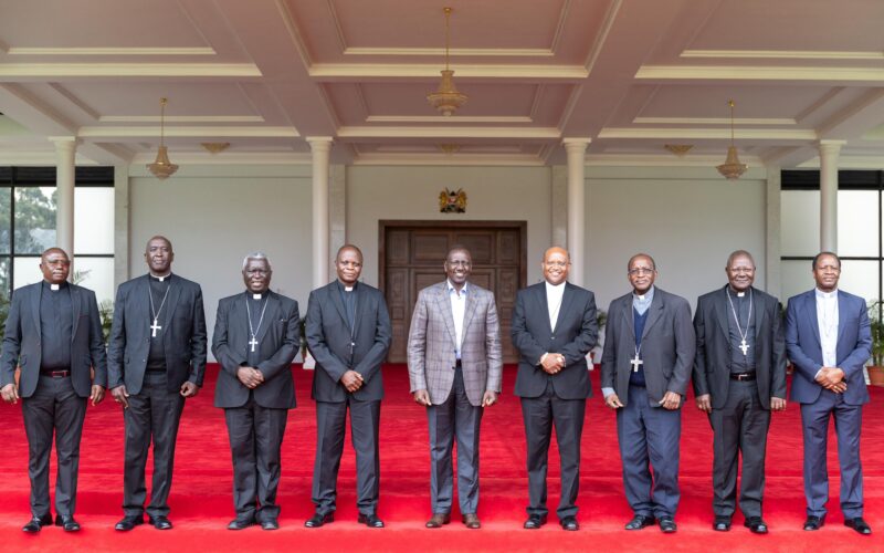 President Ruto Meets Catholic Bishops After Protests Rejecting Proposed Tax Hike