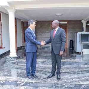 Deputy President Rigathi Gachagua hosts the Ambassador of China to Kenya,  Zhou Pingjian.