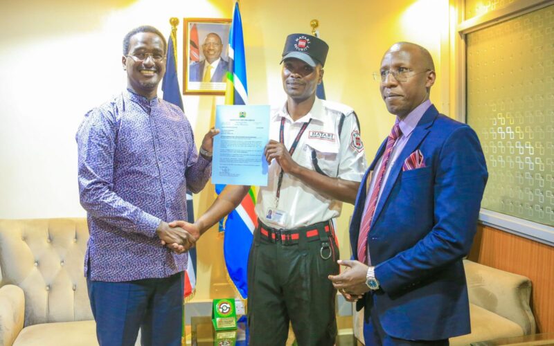 Security Guard Vincent Chepkwony Reinstated and Honoured for Heroic Acts During Protests