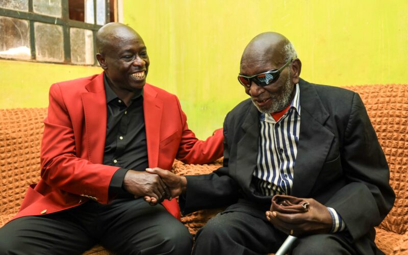 Gachagua visits ailing Gikuyu popular veteran musician Wanganangu