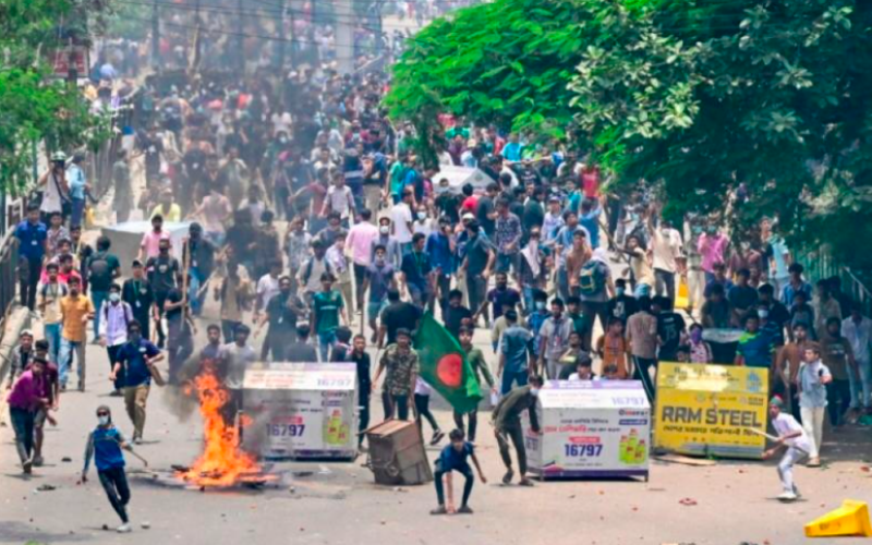 Bangladesh Imposes Nationwide Curfew Amid Deadly Protests Over Quota System