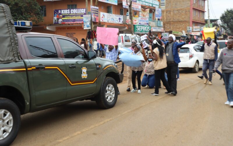 Kiambu journalists protest, demand justice for colleague shot by police