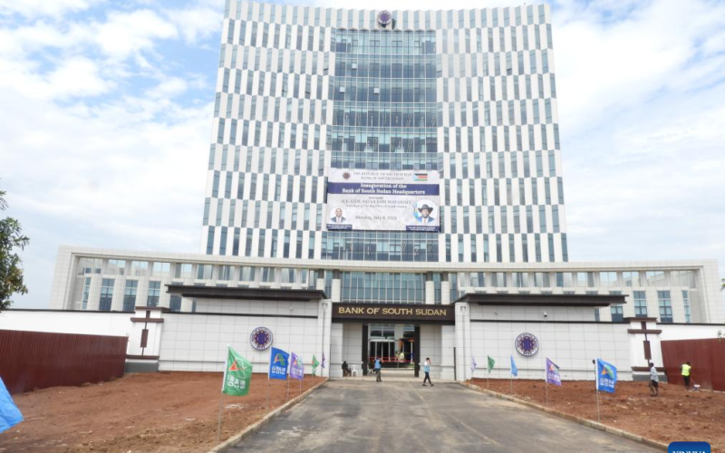 South Sudan’s president inaugurates Chinese-built central bank headquarters