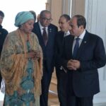 President Abdel-Fattah El-Sisi held discussions on Tuesday with United Nations Deputy Secretary-General Amina Mohammed in the Egyptian coastal city of New Alamein.