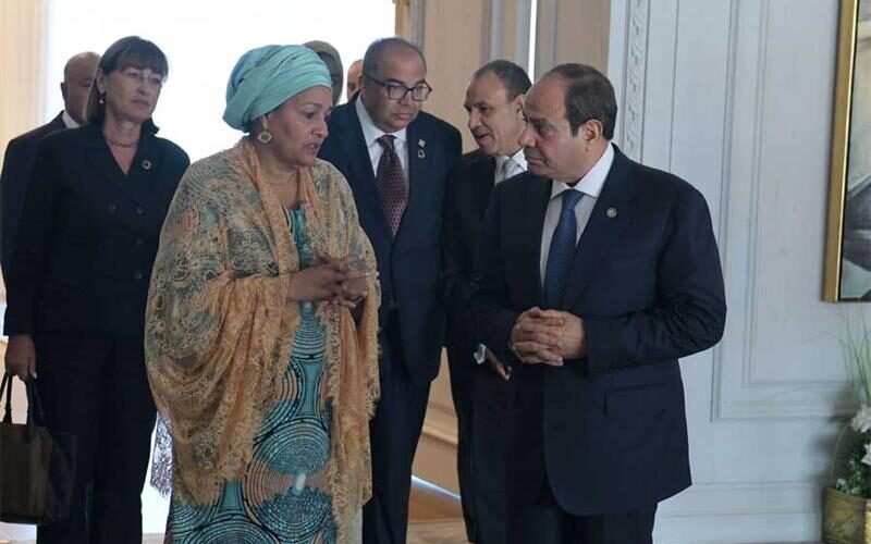 Egypt: President El-Sisi Meets the Deputy Secretary-General of the United Nations