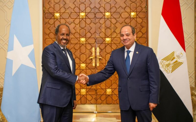 President El-Sisi Welcomes Somali President for Official Visit to Egypt