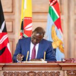 President William Ruto signing the appropriation bill 2024