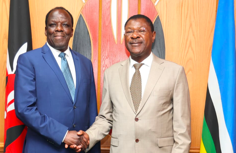 Wycliffe Oparanya Meets National Assembly Speaker Moses Wetangula