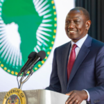 President William Ruto during the launch of Raila Odinga's African Union Chairmanship bid