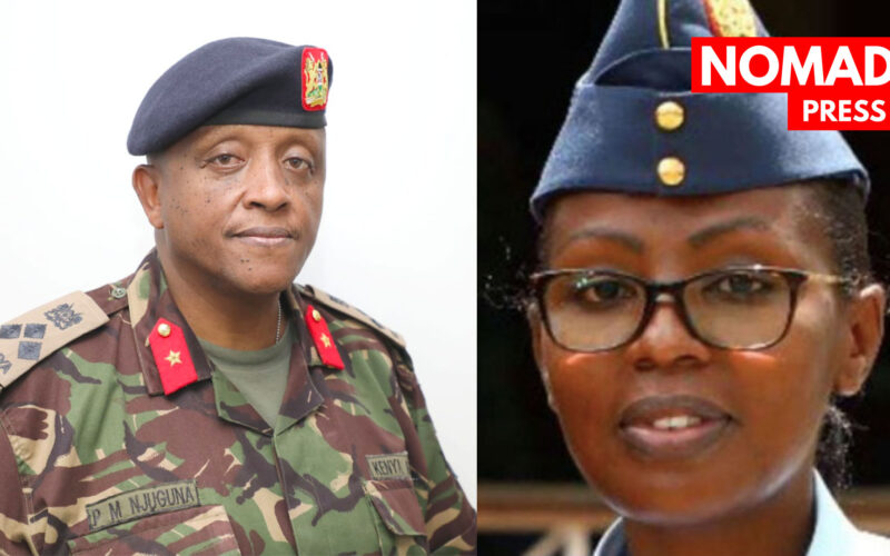 Brig. Paul Njuguna and Brig. Ziporrah Kioko