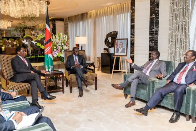 Ruto rallies support for Raila’s AUC bid at FOCAC summit