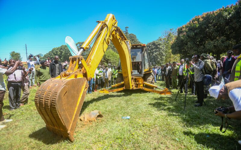 Ground breaking ceremony and and equipping of a modern maternity unit for the construction of the Naitiri Sub-County Hospital in Bungoma County.